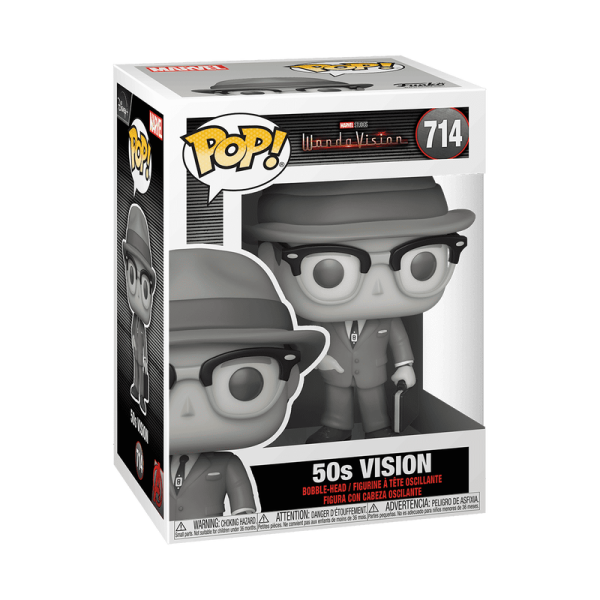 FUNKO POP! - MARVEL - WandaVision 50s Vision #714 Chase Bundle